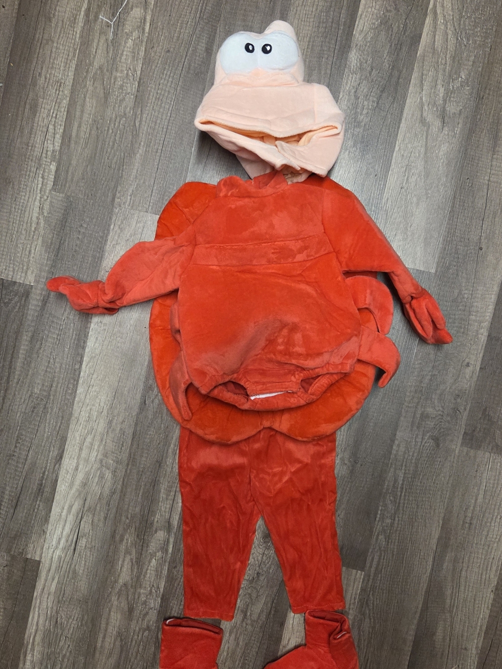 Disney The Little Mermaid Sebastian Costume for Infants, for Cosplay, 6 / 9 Mont